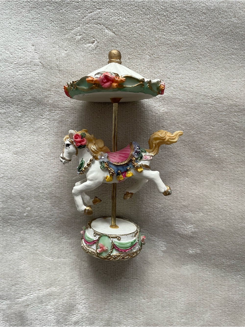 Miniature Carousel Horse Decor